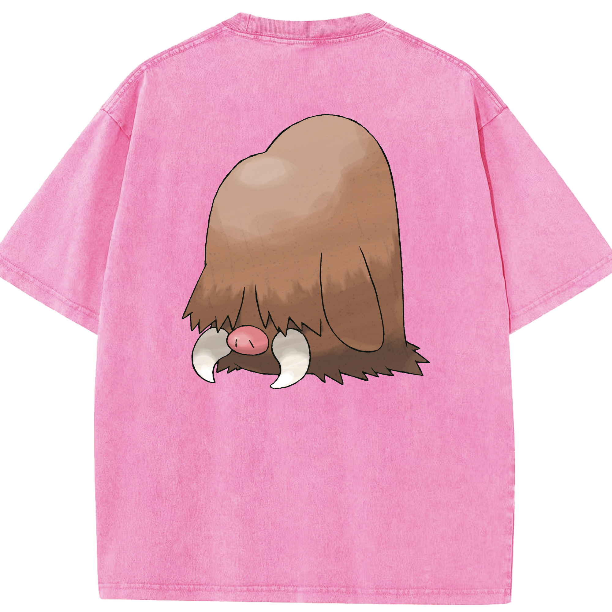 （画像用） ポケットモンスター Pokémon 綿100% ヴィンテージ風 半袖Tシャツ（背面プリント）